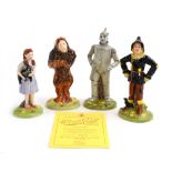 A set of four Royal Doulton limited edition The Wizard of Oz figures, max h.