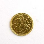 An Isle of Man half sovereign dated 1974