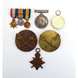 A First World War trio of medals awarded to 2998 Lance Corporal M.B. Money, Oxf & Bucks Regt.
