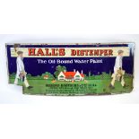 A 1920's enamelled sign for Hall's Distemper, The Oil-bound Water Paint, Sisson Brothers & Co. Ltd.
