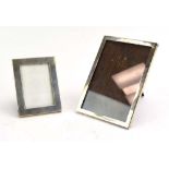 An early 20th century silver photograph frame of rectangular form, maker HW Ltd.