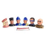 A set of six Beswick limited edition Thunderbirds figures, max h. 11.