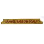 A reproduction polychrome sign for Samuel Barlow Coal Co.