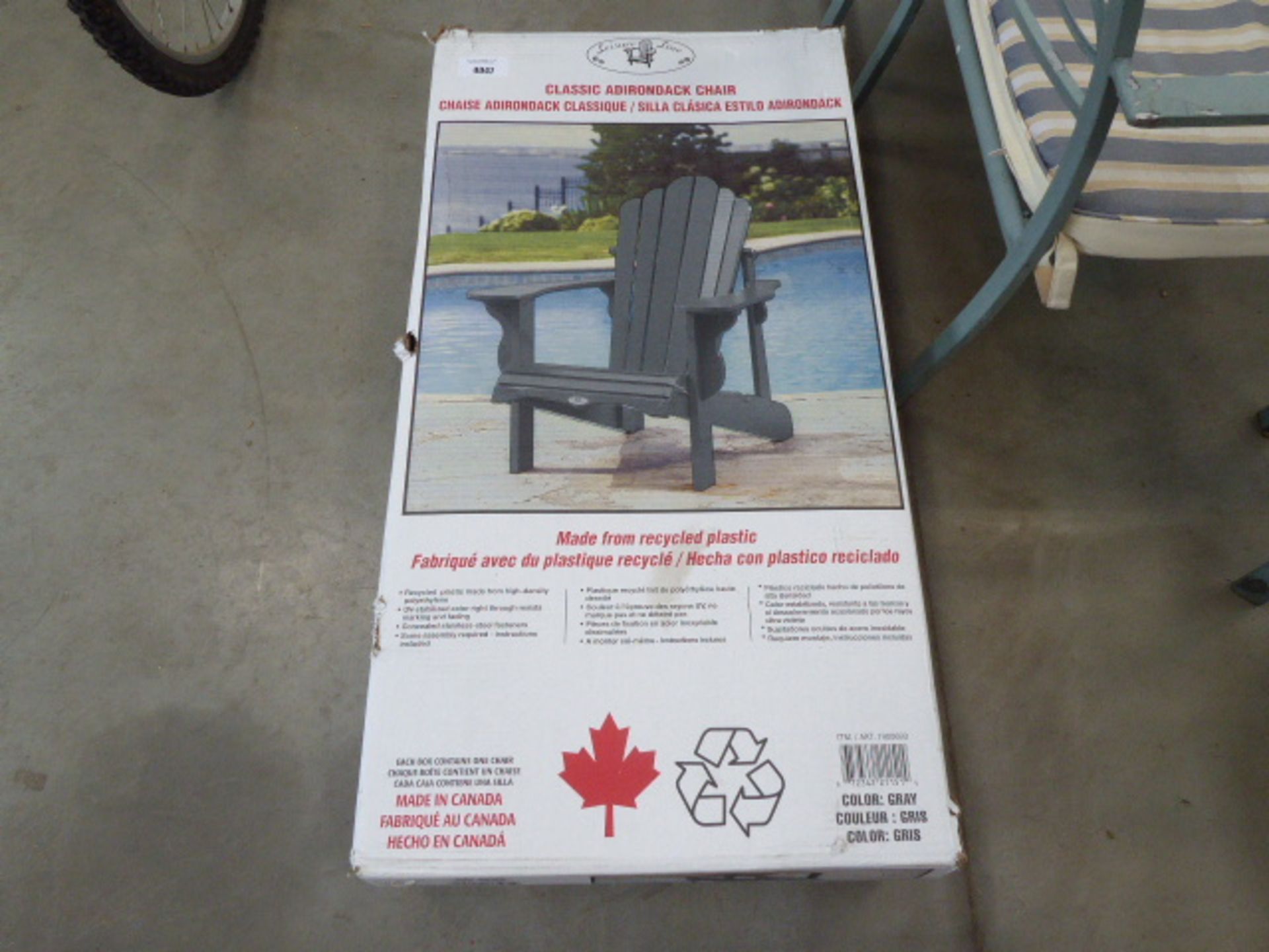 Classic Adirondack chair, boxed