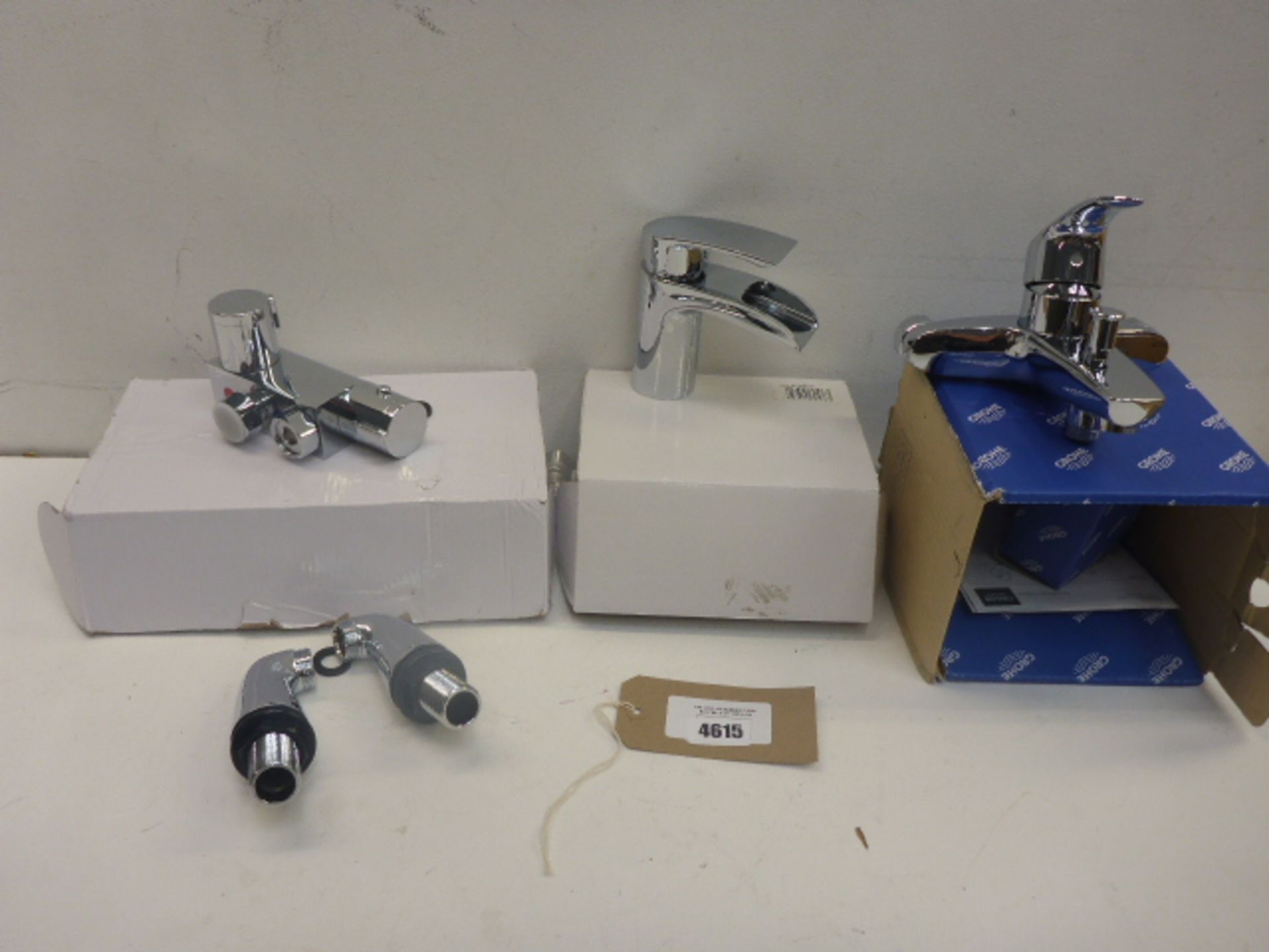 Chrome bath & sink taps