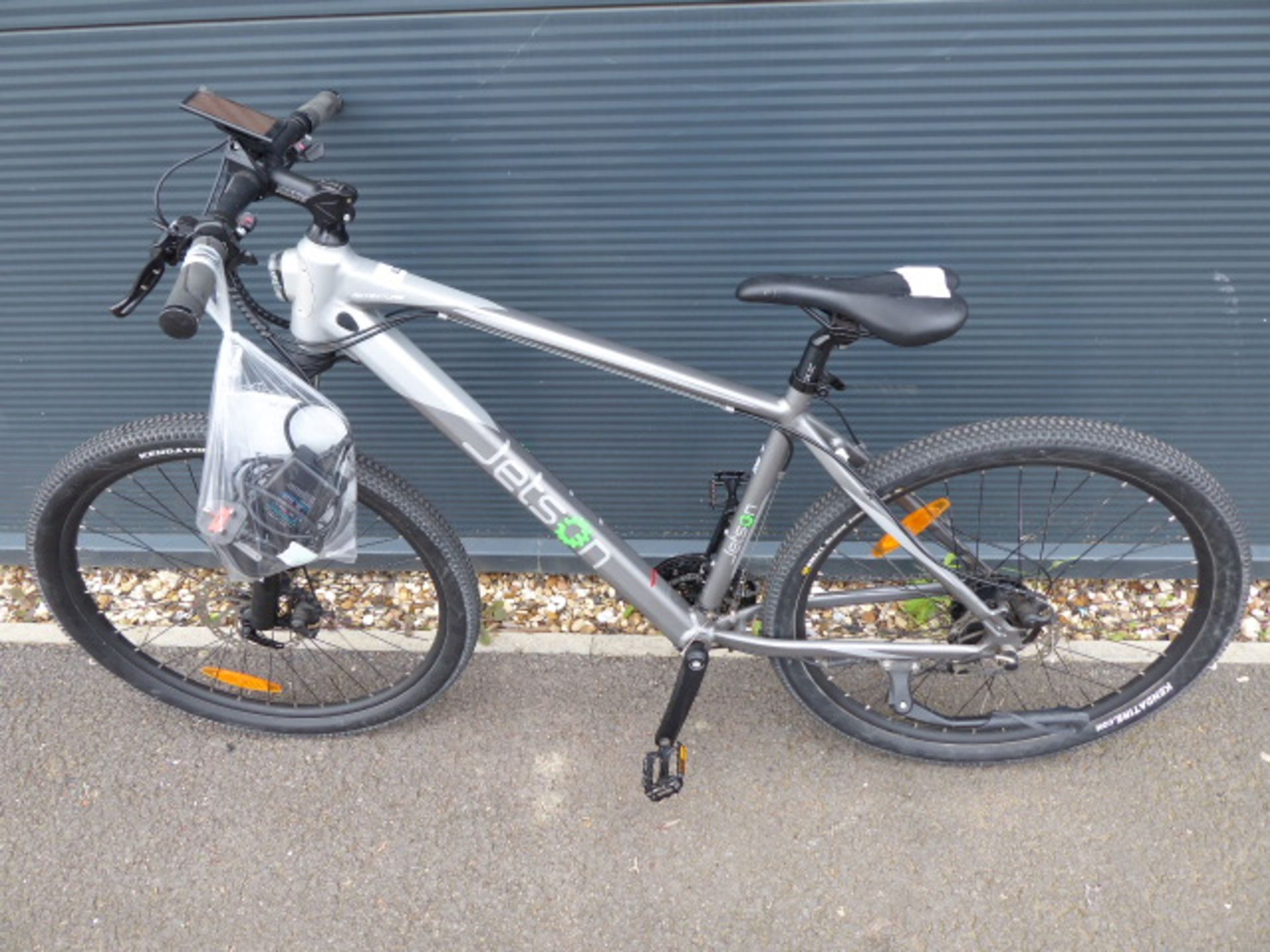 Jetson electric bike in grey with charger