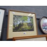 Framed and glazed oil- farm buildings