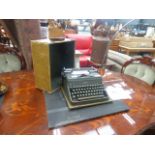 Hermes 2000 typewriter with instruction book