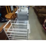 4 metal storage racks