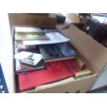 Box of novels and military history reference books