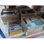 5 boxes of reference books and novels