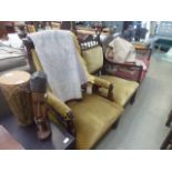 2 Victorian/Edwardian far side chairs