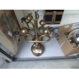 Pair of brass candlesticks