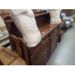 Edwardian sideboard with carved gallery