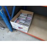 5680 Box containing a quantity of DVDs and CDs