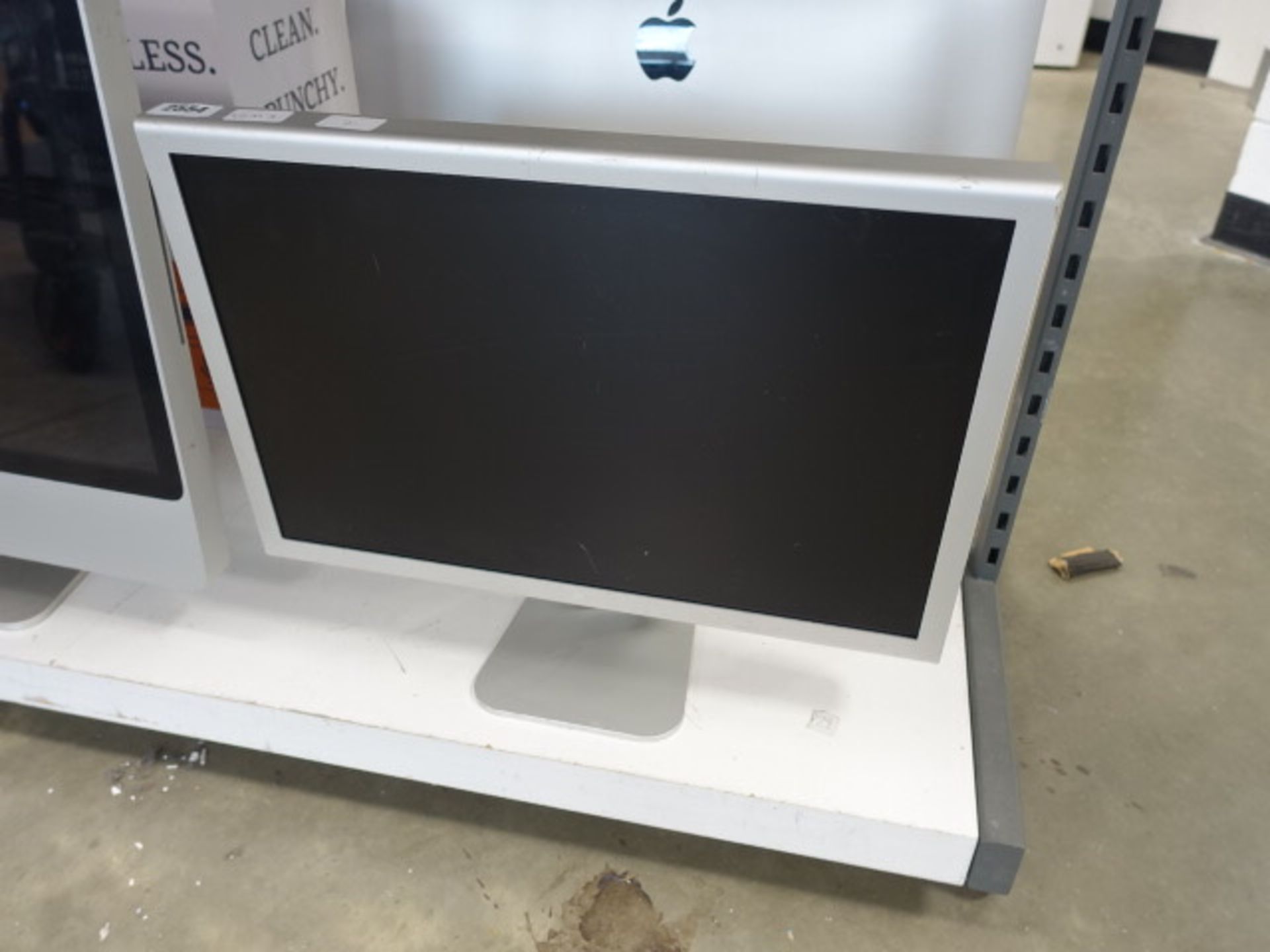 2206 Apple LCD monitor, sold for spares and repairs, with cabling