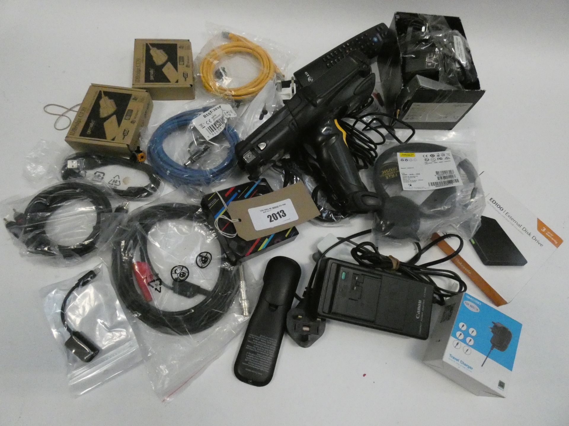 Bag containing various cameras and camera accessories