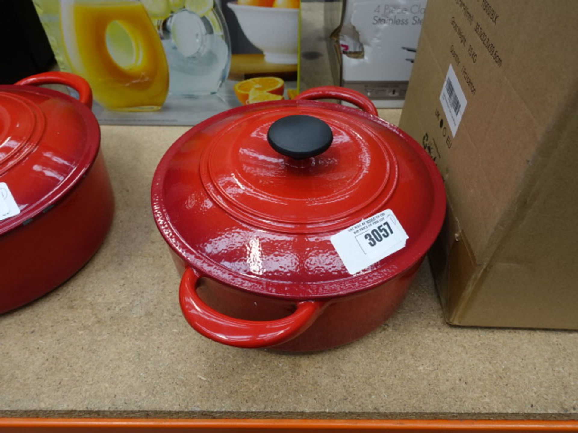 Red Tramontina casserole pot