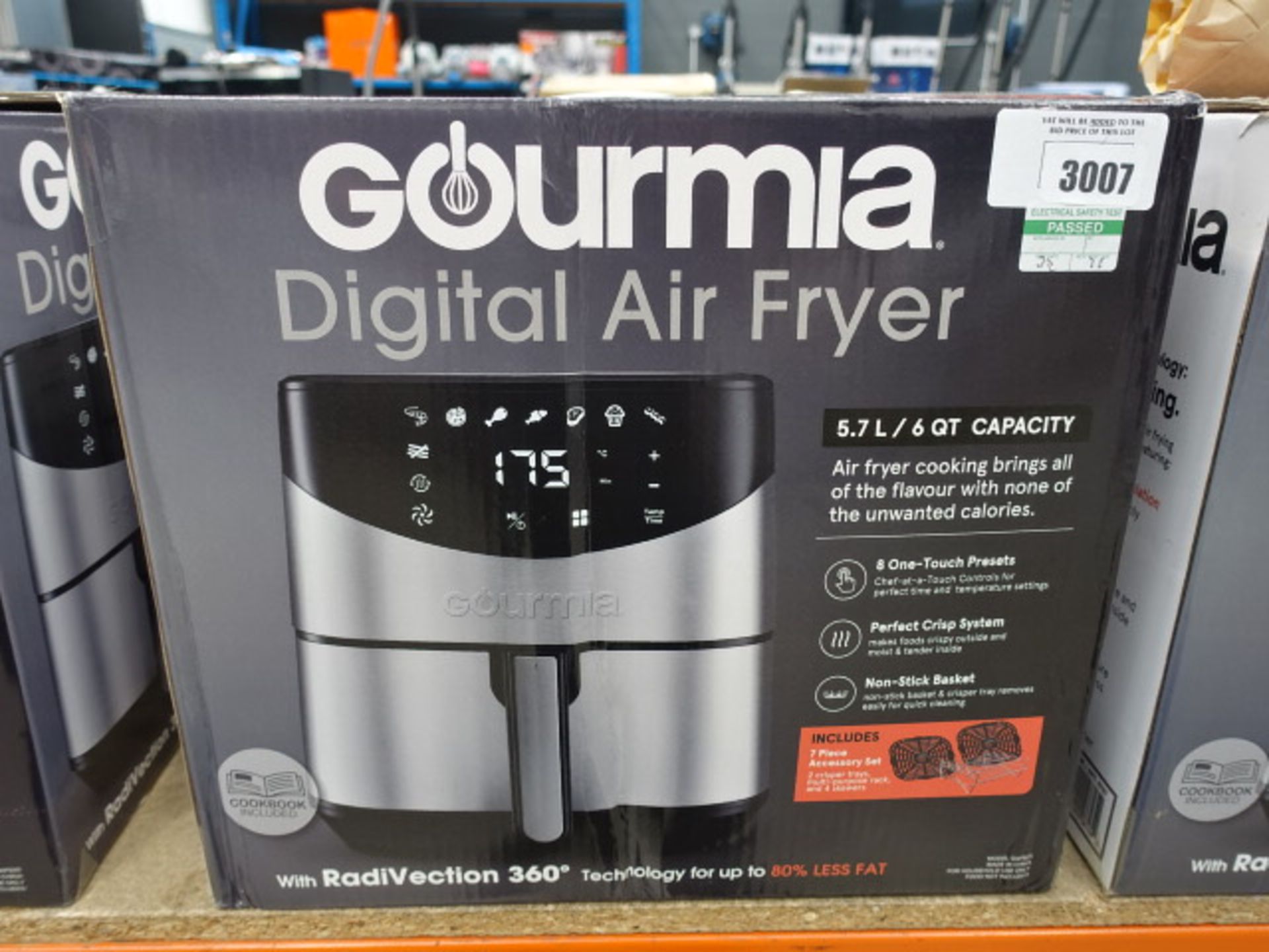 Boxed Gourmia digital air fryer