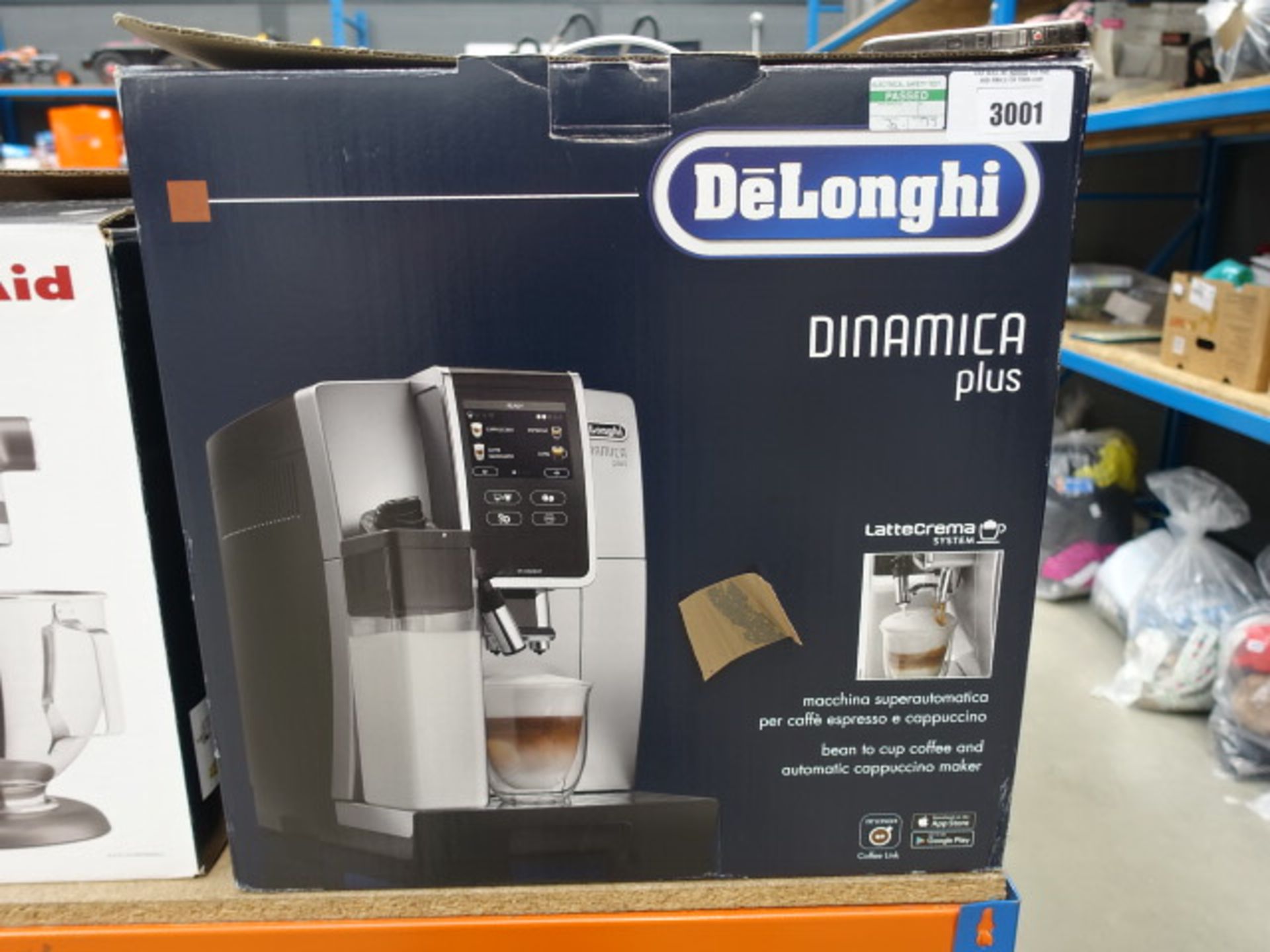 Boxed Delonghi Dinamica Plus LatteCrema system