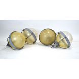 A set of four 1960's Danish Industrial/Civil ceiling lights,