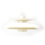 A Danish Horn Type 761 white enamelled four-tier ceiling light CONDITION REPORT:
