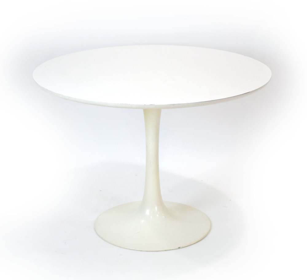 Maurice Burke for Arkana, a white bistro table,