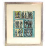 Henry Moore (1898-1986), Studies of three standing figures, signed in the image and dated 1946,