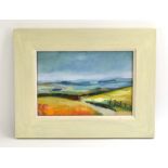 Liz Luffingham (Contemporary), 'South Downs Way', oil, label verso,