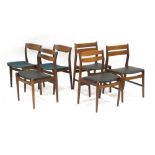 Three pairs of 1960/70's Danish teak dining chairs together with two similar chairs (8) *Sold