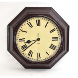 A 1940's GPO 'Impusle' wall clock with a bakelite case, w.