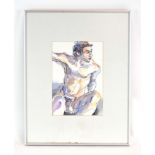 Katie Cory (?), A nude study, indistinctly signed, watercolour,