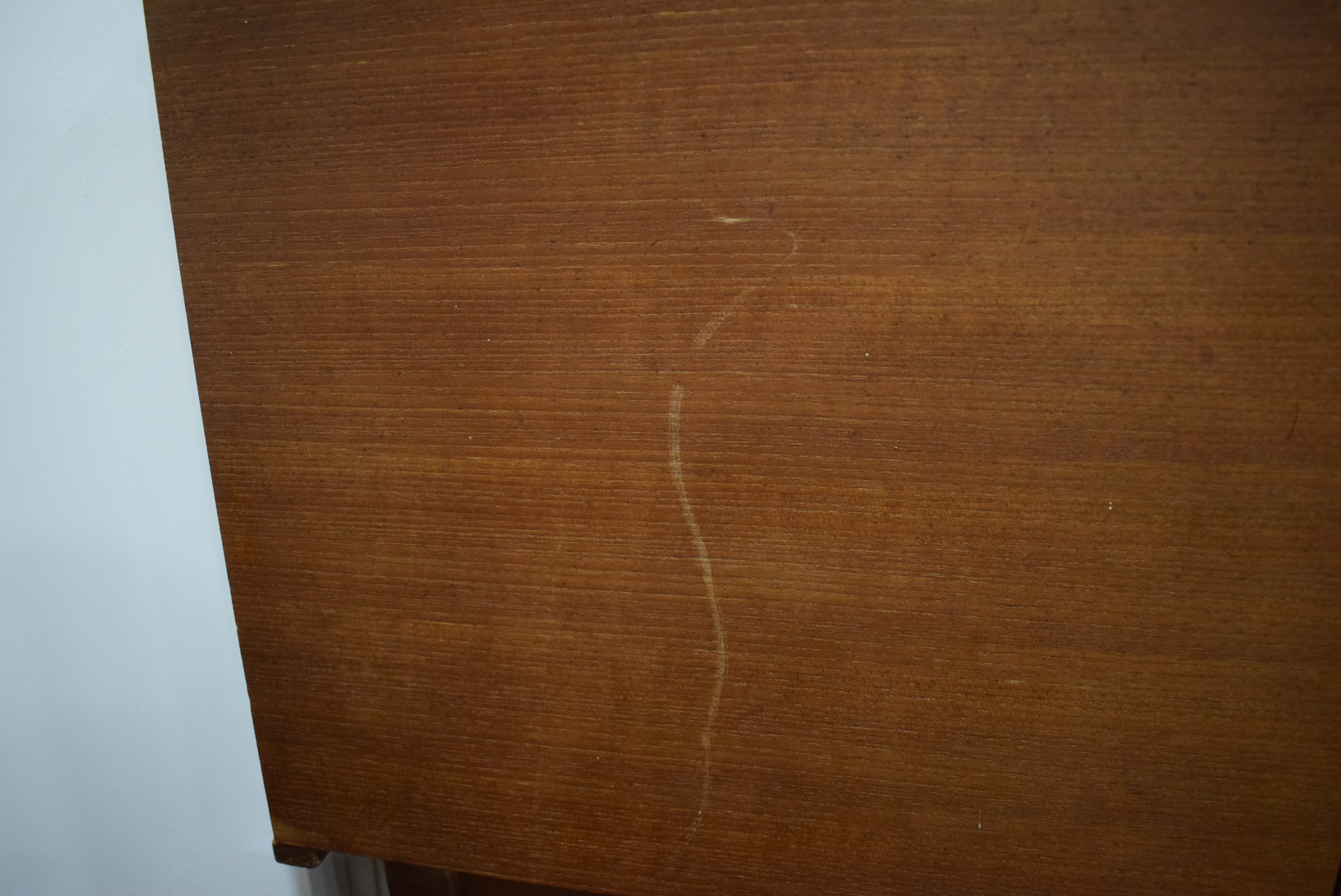 A 1970's teak twin-door cabinet on square tapering legs, w. - Image 6 of 8