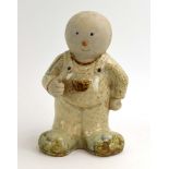 A novelty ceramic figure, possibly for advertising, h.