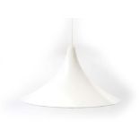 A large white open ceiling light of trumpet form CONDITION REPORT: Working order