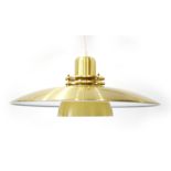A brass finished open ceiling light CONDITION REPORT: Working order unknown,