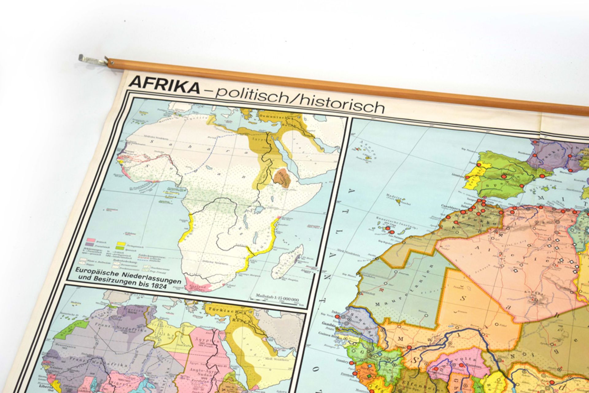 A 1979 Westermann historical and political wall chart of Africa, - Image 2 of 2