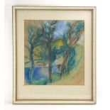 Attributed to Leslie Hurry (1909-1978), An abstract woodland, unsigned, watercolour,