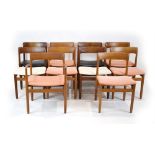 A set of ten 1960's Dalescraft teak dining chairs including a carver *This design is similar to