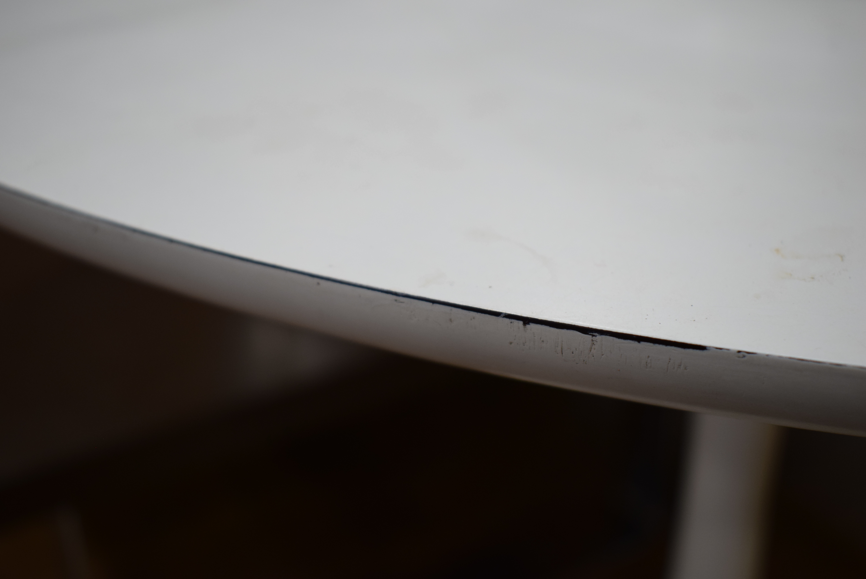 Maurice Burke for Arkana, a white bistro table, - Image 8 of 8