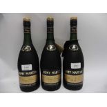 3 bottles of Remy Martin VSOP Fine Champagne Cognac 40% 68cl each