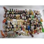 A collection of approximately 90 assorted miniatures