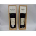 2 bottles of Warre's 2001 Quinta Do Cavadinha Vintage Port with own wooden boxes