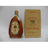 An old Rare bottle of Crawford's Five Star Blended Whisky with spring cap & box circa 1950's 70