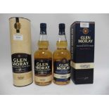 2 bottles of Glen Moray Speyside Single Malt Scotch Whisky,