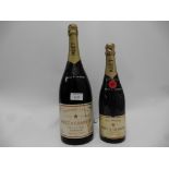2 old bottles of Moet & Chandon Champagne,