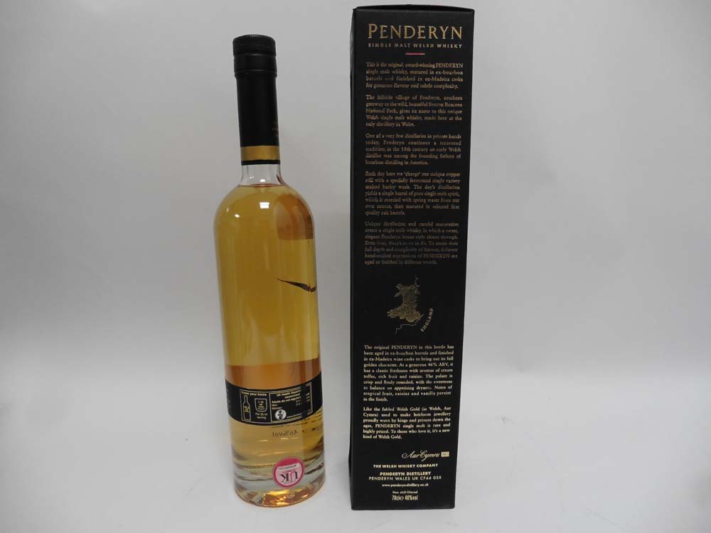 A bottle of Penderyn Madeira Finish Single Malt Welsh Whisky with box 46% 70cl - Image 2 of 2