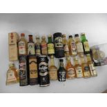 22 various Whisky miniatures including Knockando 1974, Balvenie Founders Reserve, Bunnahabhain,