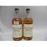 2 bottles of Copper Dog Speyside Blended Malt Scotch Whisky Batch 16/0673 40% 70cl