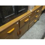 3 piece storage unit set comprising chest of drawers and 2 single door cupboards